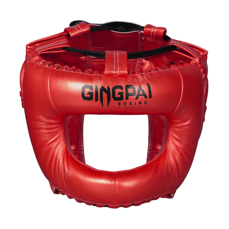 Professional Adult Men Women Kick Boxing Sanda MMA Helmet Full Protection to Protect Nose Free Combat Beam Full-Face Head Gear