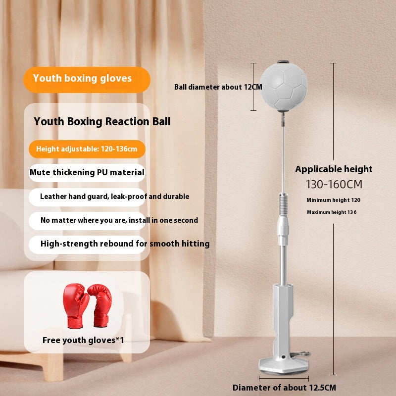 Vertical Boxing Reaction Speed Ball for Children - Household Vent Sandbag and Decompression Focus Mitts