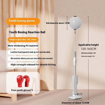 Vertical Boxing Reaction Speed Ball for Children - Household Vent Sandbag and Decompression Focus Mitts