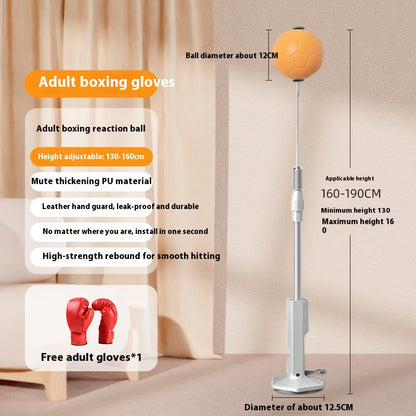 Vertical Boxing Reaction Speed Ball for Children - Household Vent Sandbag and Decompression Focus Mitts