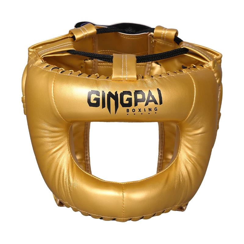 Professional Adult Men Women Kick Boxing Sanda MMA Helmet Full Protection to Protect Nose Free Combat Beam Full-Face Head Gear