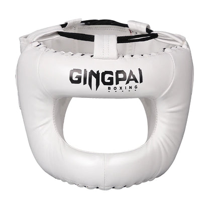 Professional Adult Men Women Kick Boxing Sanda MMA Helmet Full Protection to Protect Nose Free Combat Beam Full-Face Head Gear