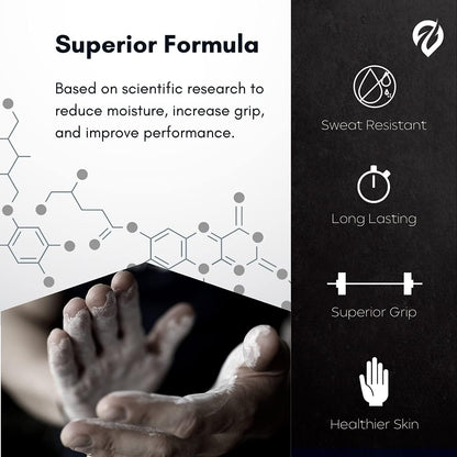 Liquid Chalk, Mess Free Gym Chalk for Weightlifting, Gymnastics, Rock Climbing, Dancing. Sweat Resistant and Long Lasting for Stronger Grip. Package May Vary.