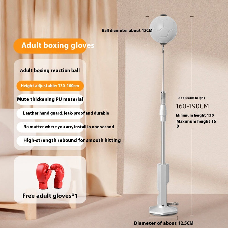 Vertical Boxing Reaction Speed Ball for Children - Household Vent Sandbag and Decompression Focus Mitts