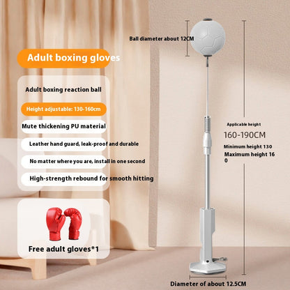 Vertical Boxing Reaction Speed Ball for Children - Household Vent Sandbag and Decompression Focus Mitts