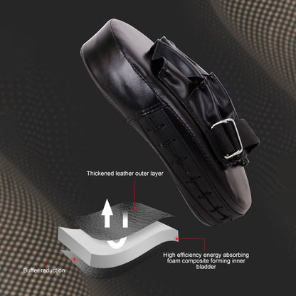 Boxing Pads Focus Mitts, Curved Hook and Jab Target Hand Pads, Great for MMA, Muay Thai, Kickboxing, Martial Arts, Karate Training, Padded Punching, Coaching Strike Shield (Black)