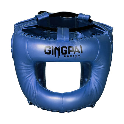 Professional Adult Men Women Kick Boxing Sanda MMA Helmet Full Protection to Protect Nose Free Combat Beam Full-Face Head Gear