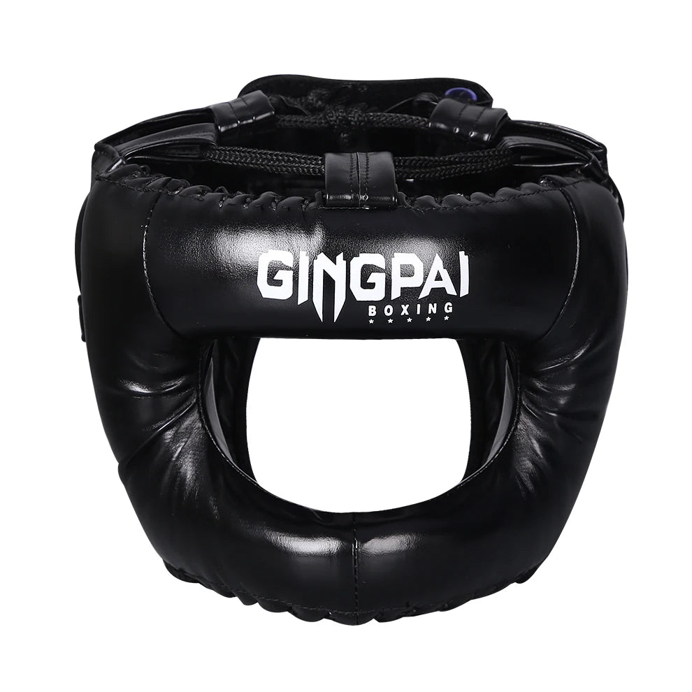 Professional Adult Men Women Kick Boxing Sanda MMA Helmet Full Protection to Protect Nose Free Combat Beam Full-Face Head Gear
