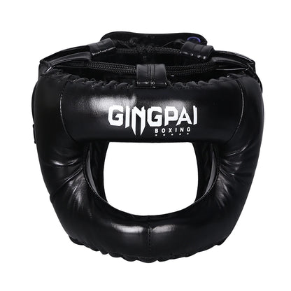 Professional Adult Men Women Kick Boxing Sanda MMA Helmet Full Protection to Protect Nose Free Combat Beam Full-Face Head Gear