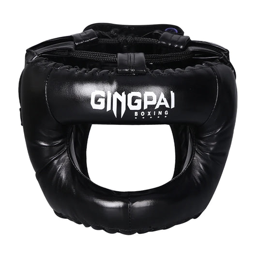 Professional Adult Men Women Kick Boxing Sanda MMA Helmet Full Protection to Protect Nose Free Combat Beam Full-Face Head Gear